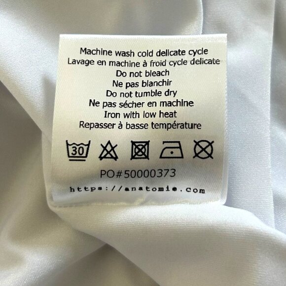 Anatomie Colette Luxury Travel Maxi Dress White Mesh Over Jersey Sz XS - Picture 9 of 10